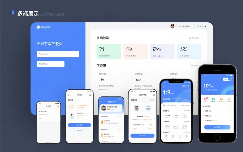 多端适配的信息展示页面示意图